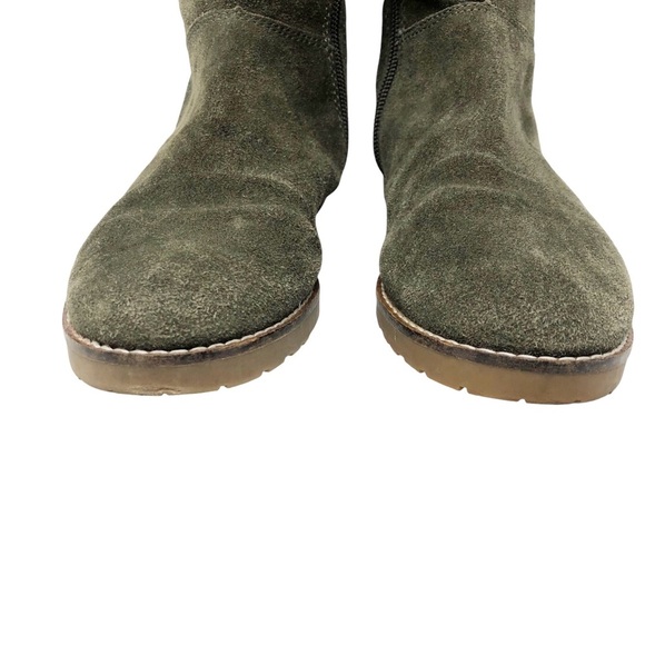 Corso‎ Como Radar Flat Boots in Green Suede - Picture 4 of 11